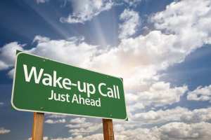 photodune-299228-wakeup-call-green-road-sign-and-clouds-s