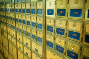 Old Fashioned Post Office Boxes